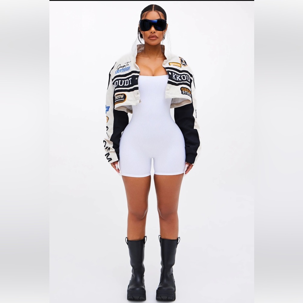 Fashion Nova x Jodie Joe Brynn ‘Snatched’ Romper - White